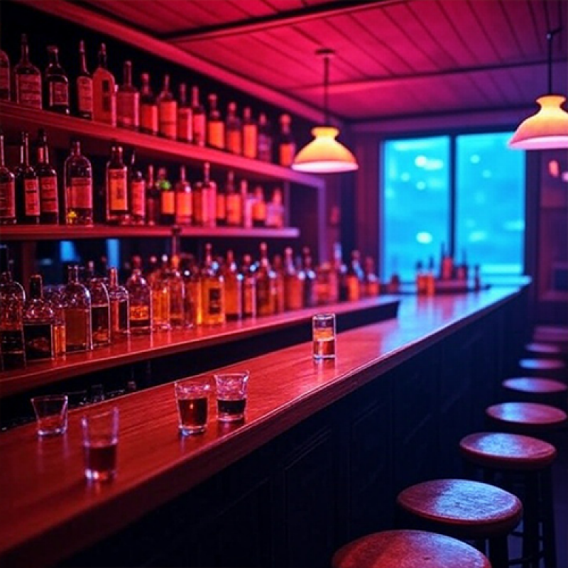 MODERN WOODEN BAR